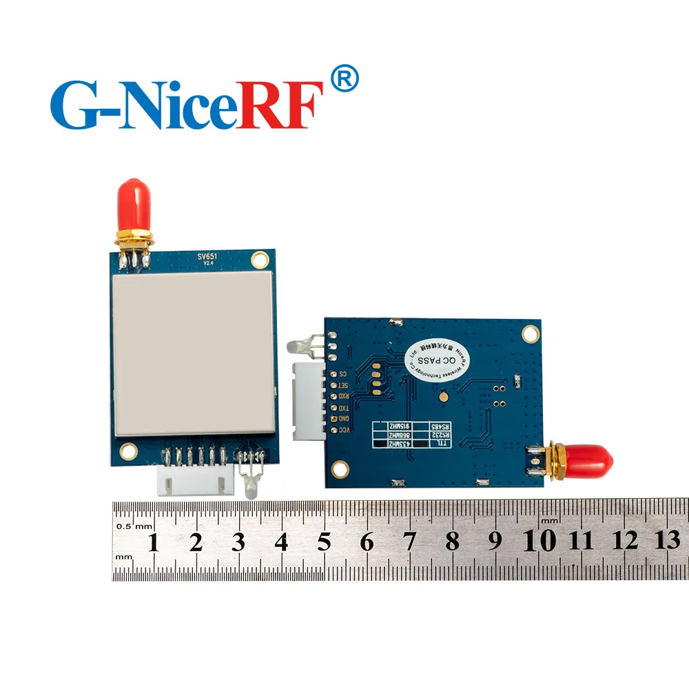 Imagem -05 - Nicerf-kit de Módulo de Transceptor sem Fio Svsensual de 433mhz com Interface Ttl de 500mw e 27dbm