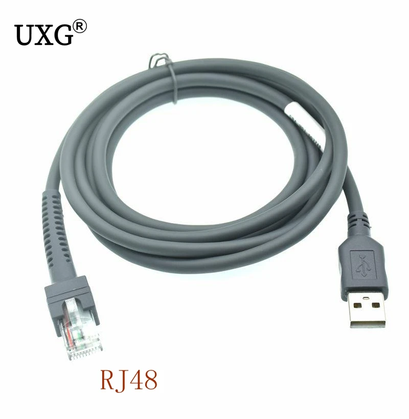 LS2208 scanning gun data cable usb RJ48 interface scanning device connection cable suitable for Motorola Xunbao