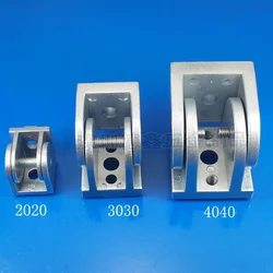 2020/3030/4040/4545 Zinc alloy living hinge Aluminum profile fittings Right angle Zinc Alloy Flexible Pivot Joint connector