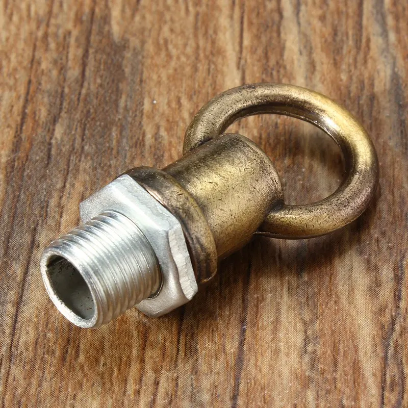10mm konu M10 Retro antika Vintage Metal tavan gül ışık bazı avize kanca lamba adaptörü uydurma yakın pürüzsüz tarzı