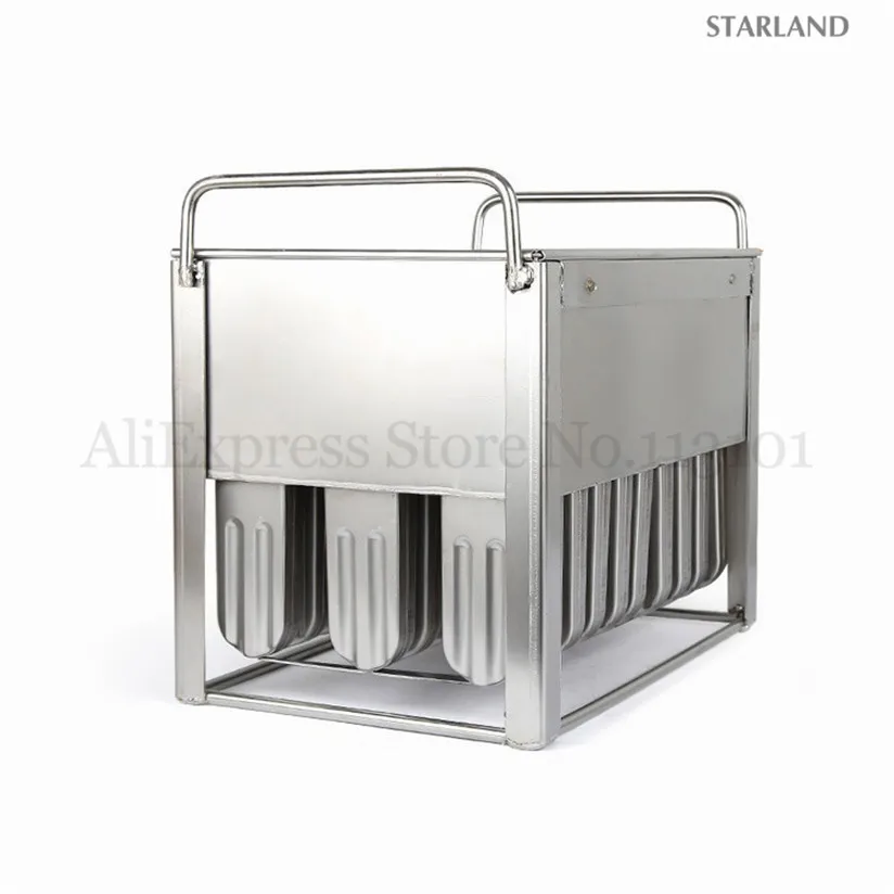 30 เซลล์ Popsicle แม่พิมพ์สแตนเลส DIY Commercial ICE POP แม่พิมพ์ 3*10 ต่อชุด Ice Cream BLOCK เครื่องมือ 6 ตัวเลือก