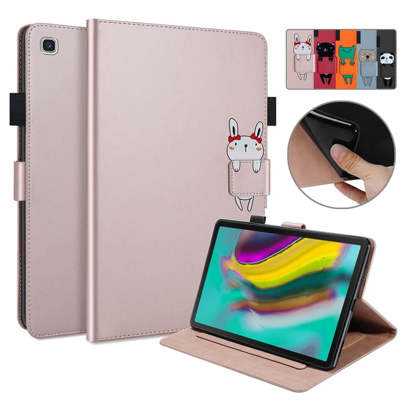 For Samsung Tab S5e Case Folio Kawaii Cartoon Tablet Case for