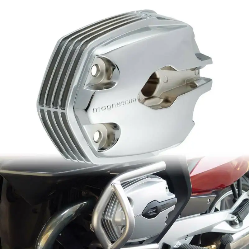 Motorcycle Left Chrome Cylinder Head Cover Crankcase For BMW R1200GS R1200R R1200RT R900RT