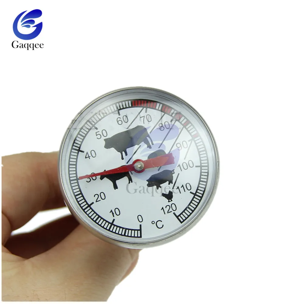 Food Grade Stainless Steel Instant Read Probe Kitchen Thermometer BBQ Food Cooking Meat Gauge Kitchen Oven thermometer