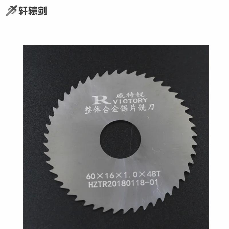 3PCS Round Saw Blade 60mm Thick 0.5mm to 2mm Solide Carbide Circular Milling Saw Blades CNC Lathe Metal Cutting Tool