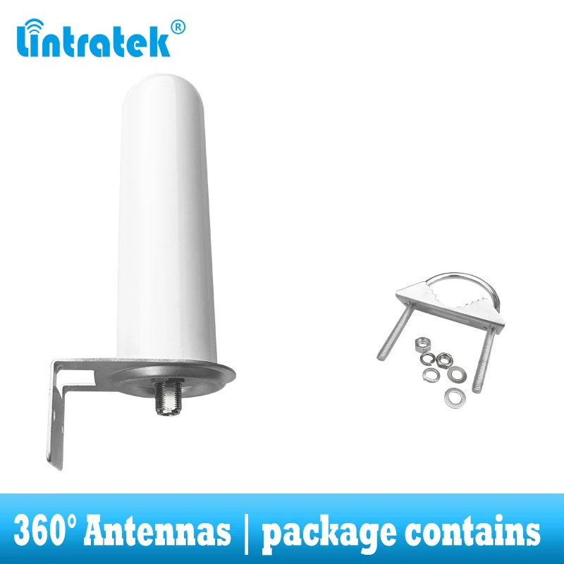 lintratek 2G 3G 4G Omnidirectional outdoor antenna 360° catch signal for cellular cell phone signal booster  GSM  LTE WCDMA