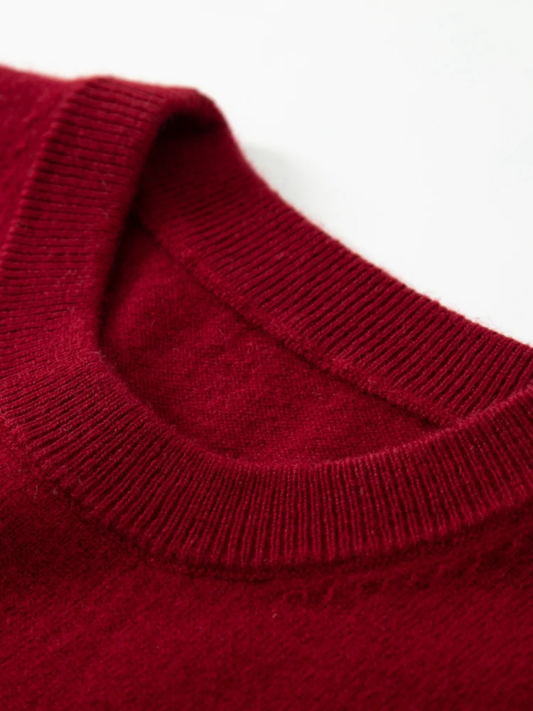 Top Grade Men Sweaters 100% Pure Cashmere Knitted Jumpers 2021 Winter Warm O-Neck 10Colors Male Clothes