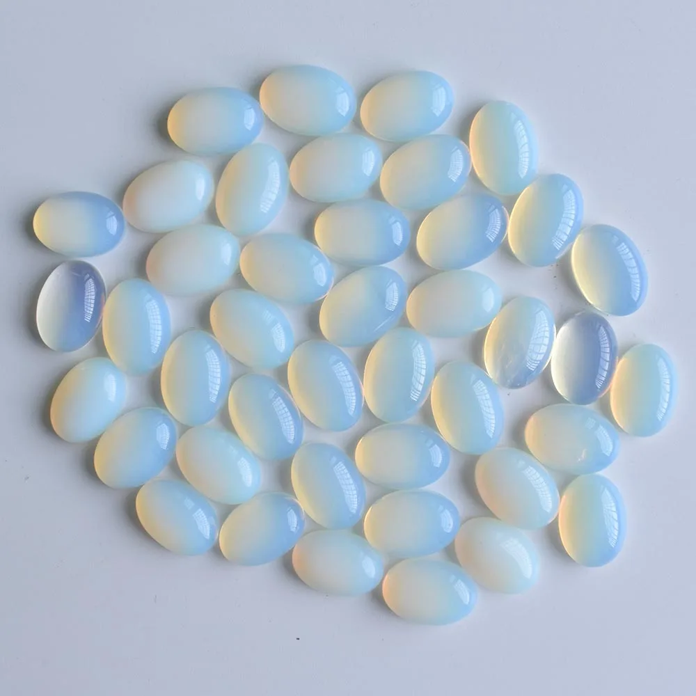 2020 Modischer Bestseller: Gemischte Naturstein-Oval-Cabochons aus Tigerauge und Opal, 10x14mm, Großhandel 50 Stück/Lot, kostenloser Versand – Detail 16