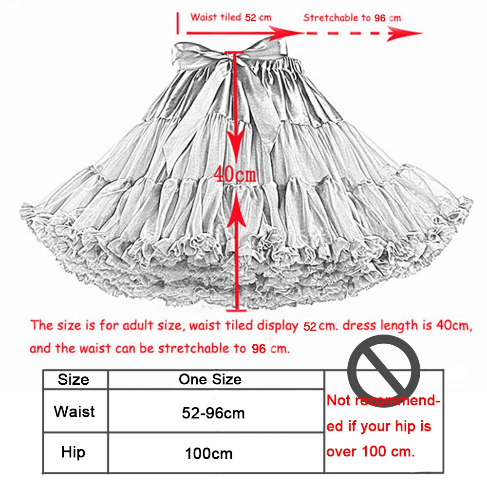 Hot Sale Adult Women Petticoat Mnini Tutu Skirt Ball Gown Dance Sexy Women Short Puffy Tulle Skirts