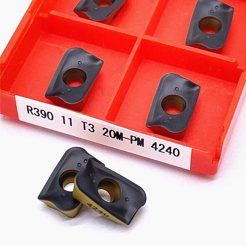 R390 11T304/11T308/11T320 PM 4240 Internal turning tool Cermet grade carbide inserts CNC lathe metal cutting tool Turning Insert