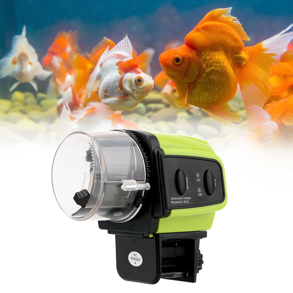 Automatic Fish Timer Feeder Food Feeding Plastic 1 Pcs Digital Display Portable Fish Feeder Tools Home Aquarium