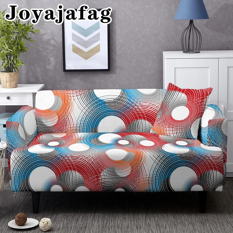 Geometric Prinedt Sofa Cover Funiture Protector Washable Elastic Corner Slipcover All-cover Stretch Couch Covers 1/2/3/4 Seater