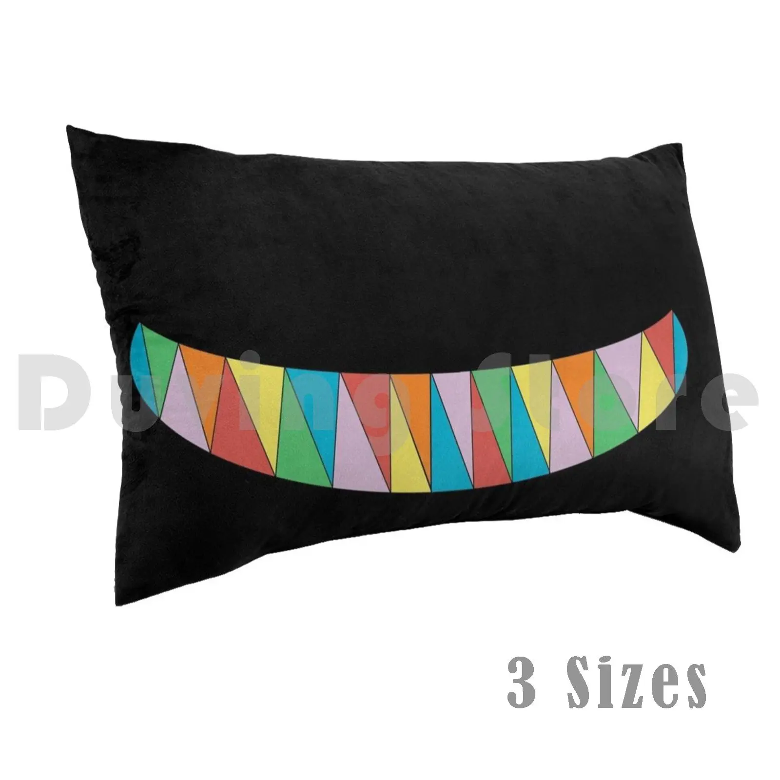 

pillow Case Cheshire Candy Smile 3262 Candy Rainbow Color Cat Alice Wonder Land Teeth Sharp Fangs