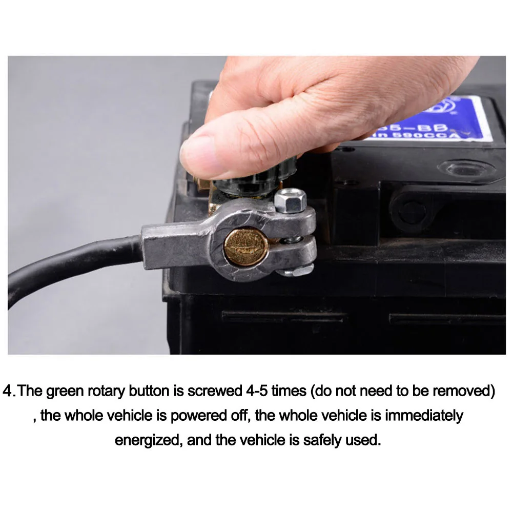 Universal Car Battery Switch Battery Terminal Link Quick Cut-off Switch Protector Battery leak-proof Battery Power-off Switch