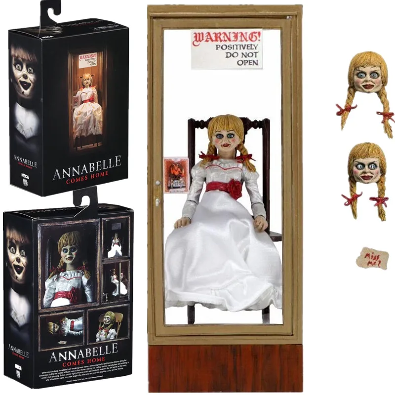 

In Stock 18cm Original NECA Ultimate Annabelle Figure Annabelle Comes Home Action Figure PVC Collect Toy Gifts