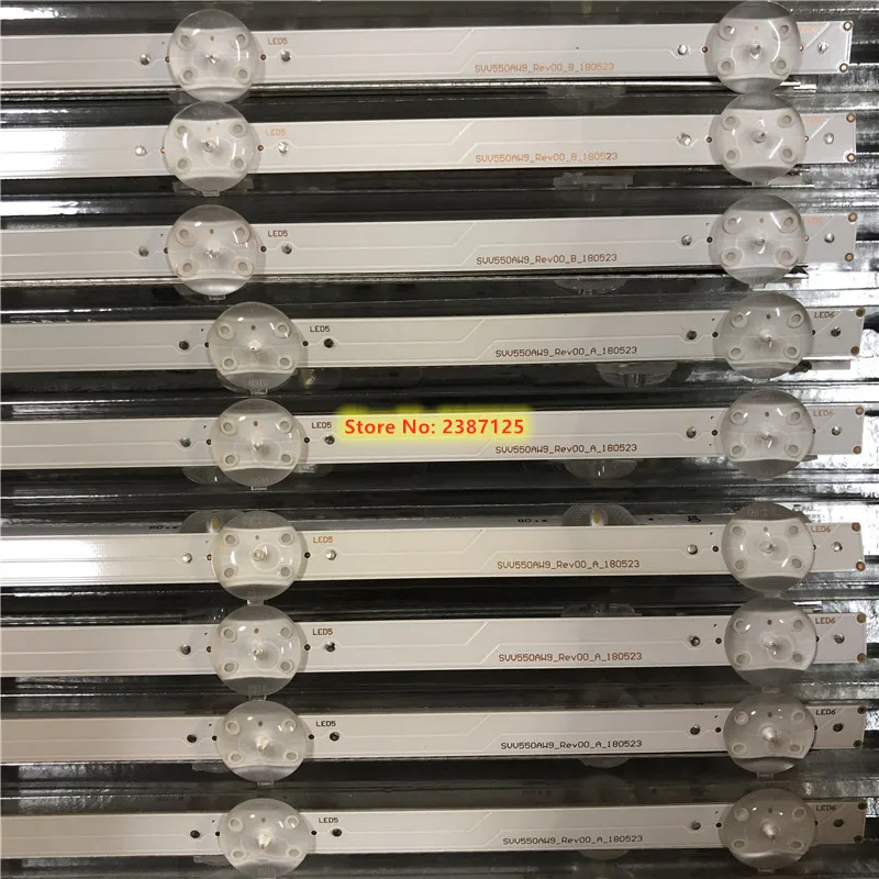 6A+3B LED Backlight Strip for SVV550AW9 SVV550AQ9 VES550QNYL-2D-N01 TX-55FX550B TX-55FX550E TX-55FX555B TX-55GX550B TX55GXW584