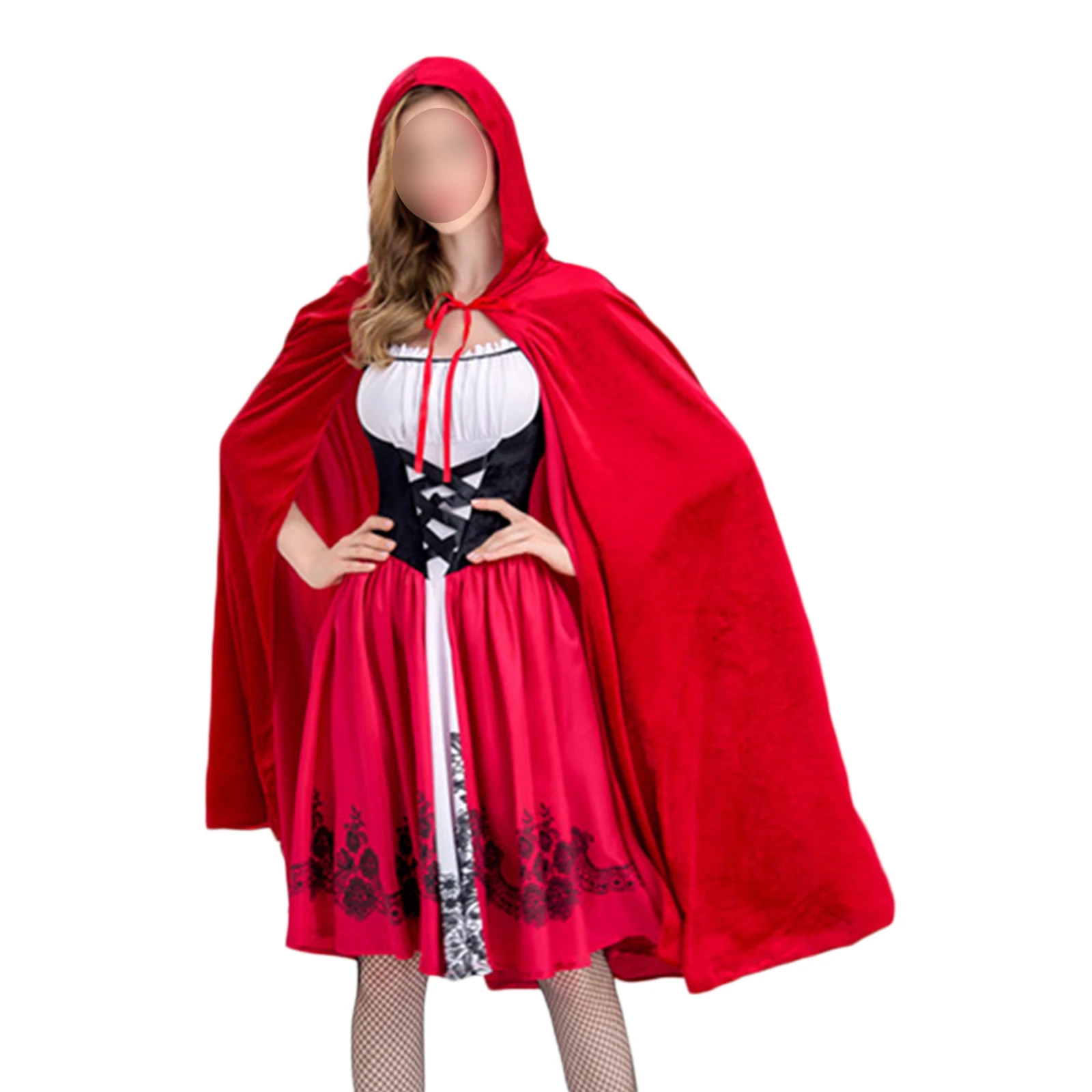 Costume d'Halloween du Petit Chaperon Rouge pour Adulte, Cosplay, ix, Dernier, 2022