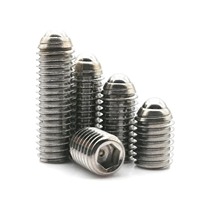 1/2/5/10pcs M3 M4 M5 M6 M8 M10 M12  A2-70 304 Stainless Steel Hex Socket Allen Spring Ball Plunger Grub Bolt Point Set Screw