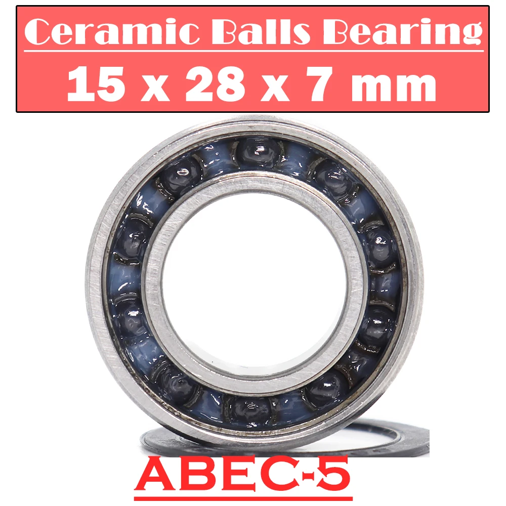 6902RS Hybrid Ceramic Bearing 15*28*7 mm ABEC-5 ( 1 PC ) Bicycle Bottom Brackets Spares 6902 RS 2RS Si3N4 Ball Bearings 6902-2RS