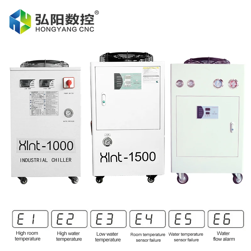 Optical Fiber อุณหภูมิควบคุม Chiller อุตสาหกรรม CO2เลเซอร์แกะสลักและตัด,cooling 500W 800W 1000W หลอดเลเซอร์