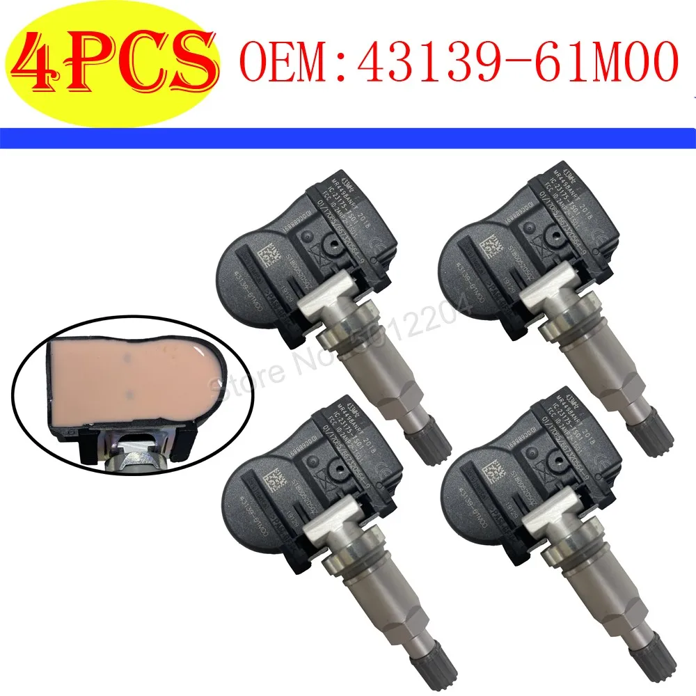 

4PCS Tire Pressure Sensor For Suzuki Vitara SX4 S-cross Ignis Baleno Swift Jimmy 43139-61M00 4313961M00 43130-61M00, 4313061M00