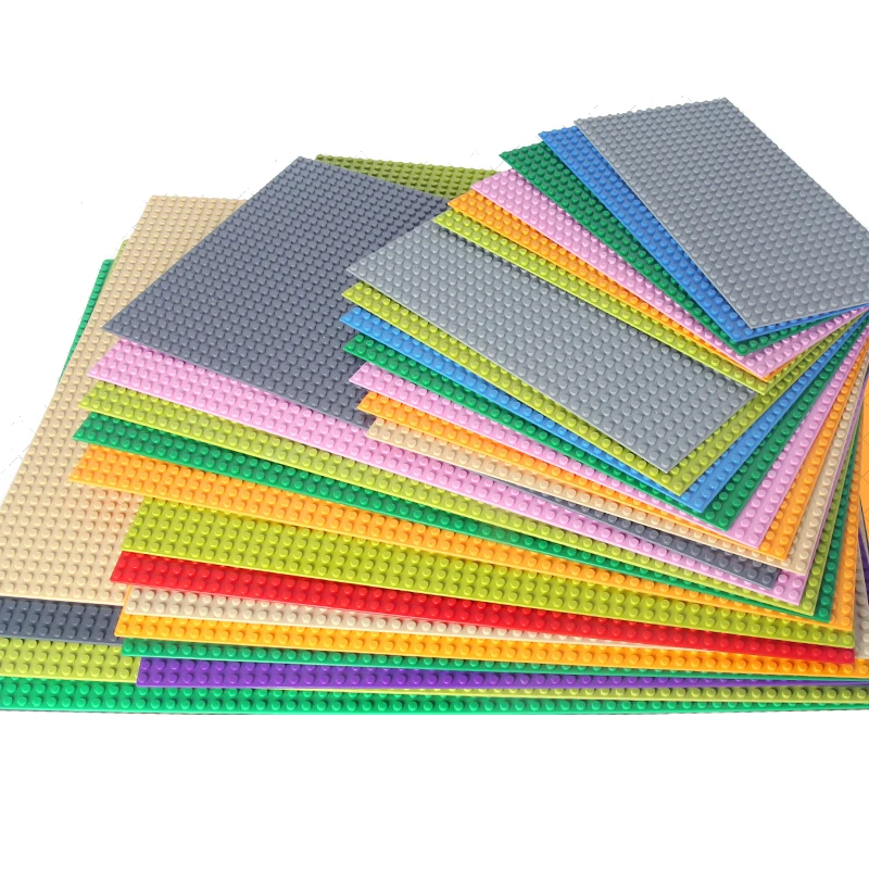 32*32 Dots Plastic Blocks legal Base Plates 50*50 Pink Compatible City Classic Toys Mini Building Bricks Baseplates for Kids
