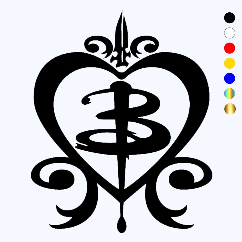 

CK20624# Die-Cut Vinyl Decal Buffy B In Heart Stake Car Sticker Waterproof Auto Decors on Car Body Bumper Rear Window