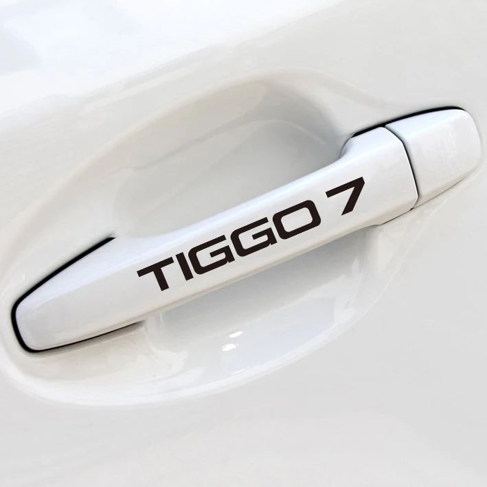 4Pcs Car Door Handle sticker For CHERY TIGGO 3 4 5 7 8 PRO PLUS Auto Threshold Protector Decals Car Tuning Accessories