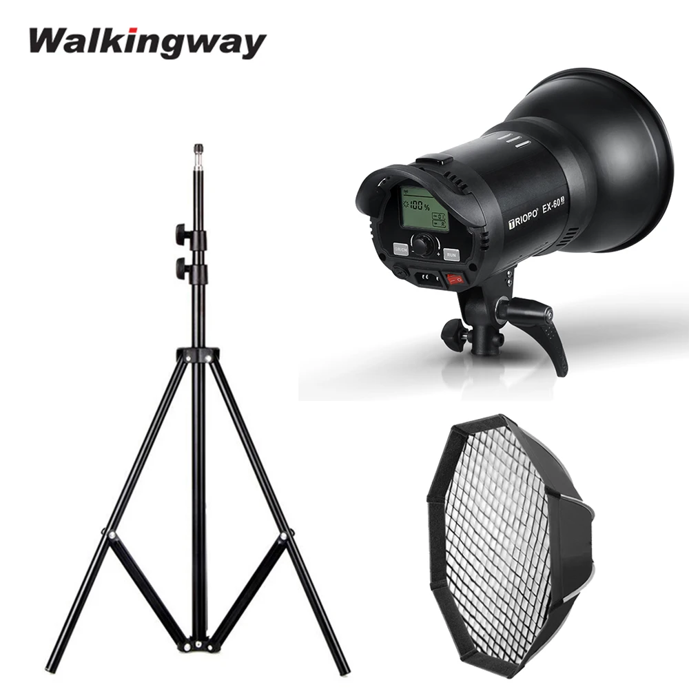 WKW 60W Continuous Light Photography LED Video Light Studio 5600K  Bowen Mount White Version for Studio Video Recording Portrait