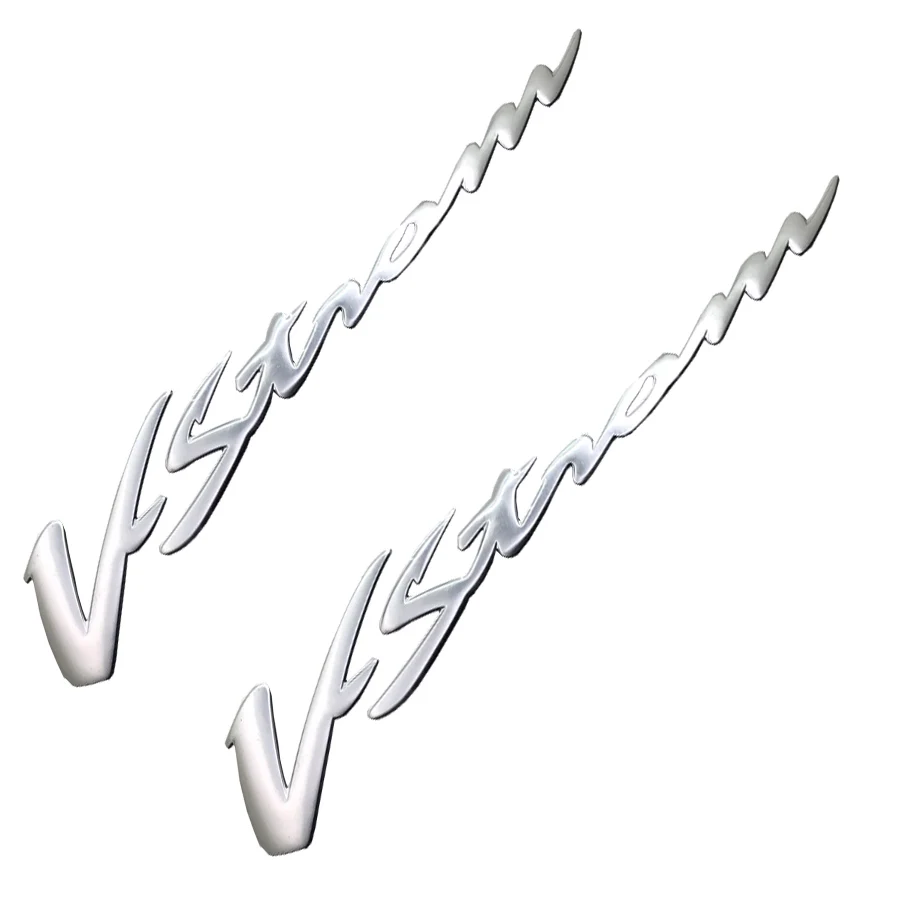 Per Suzuki Vstrom DL 250 DL 650/XT DL1000/XT Tutte Le Serie 2 PCS Moto Emblema Cromato riflettente Scooter Decalcomanie Distintivo