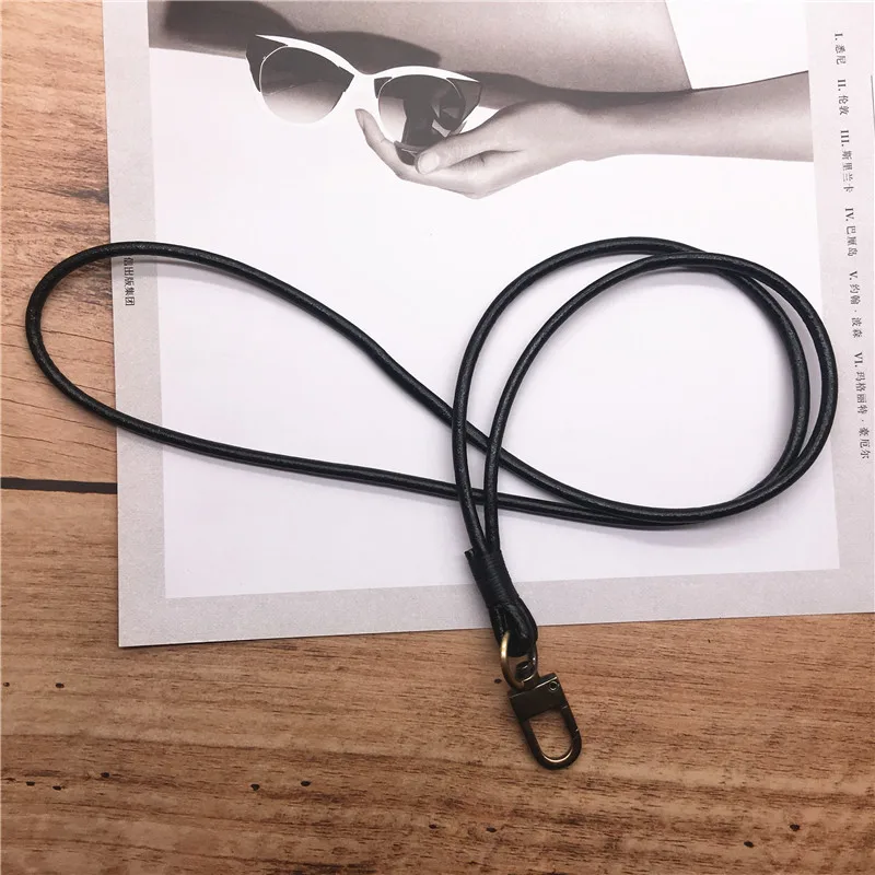 Genuine Leather Neck Lanyard Strap for mobile phone key keys work card holder camera neck straps lanyard keyring