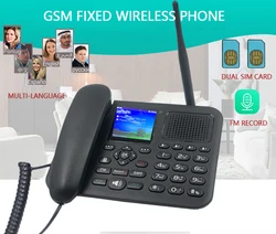 Multi Languages Cordless Phones with Colorful LCD GSM 850/900/1800/1900 Wireless Fixed Phone Desktop Telephone for Office Home