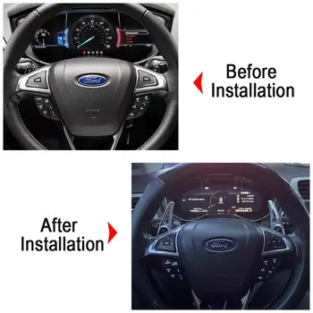 適用於福特 Taurus S-MAX Galaxy Edge Titanium SEL ST Line Vignale 2015 年汽車方向盤換檔撥片,可延長快速換檔器 10 最佳銷售 福特鈦金版 - №3