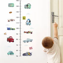 Cartoon Growth Chart Height Measure Car Wall Stickers Kids Room Decoration Diy Car Home Decals Mual Art Children Gift