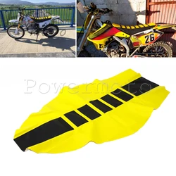 Off-road Dirt Bike Gripper Soft Seat Rubber Cover Yellow For Honda Yamaha Suzuki DRZ RMZ WR YZF TTR 85 125 150 250 426 450 500