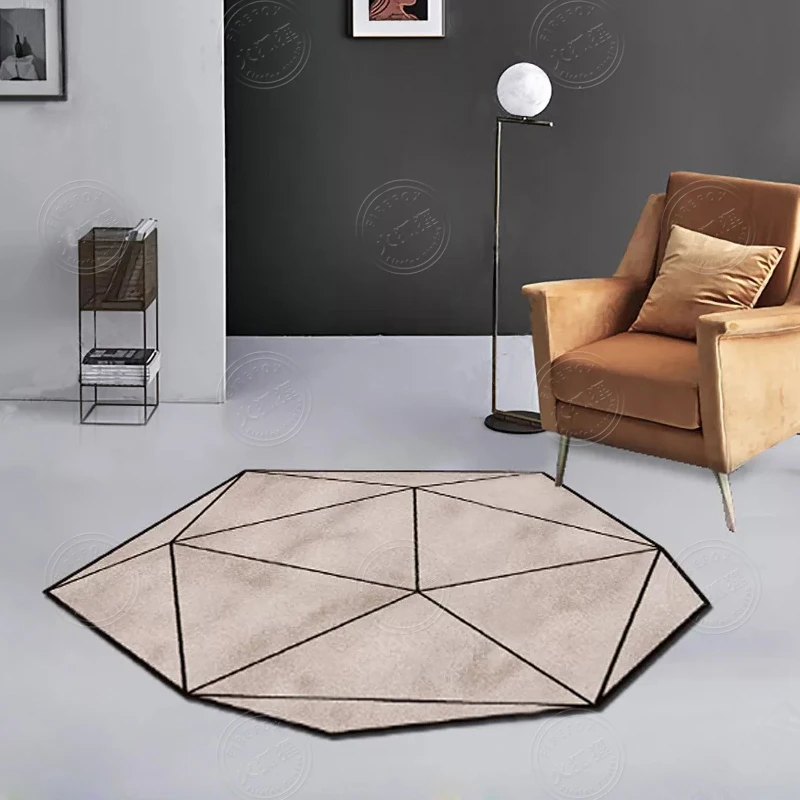 NEW Irregular Geometric Carpet Home Living Room Creative Bedroom Bedside Blanket Rug Study Yoga Teppich Mat Bathroom Carpets