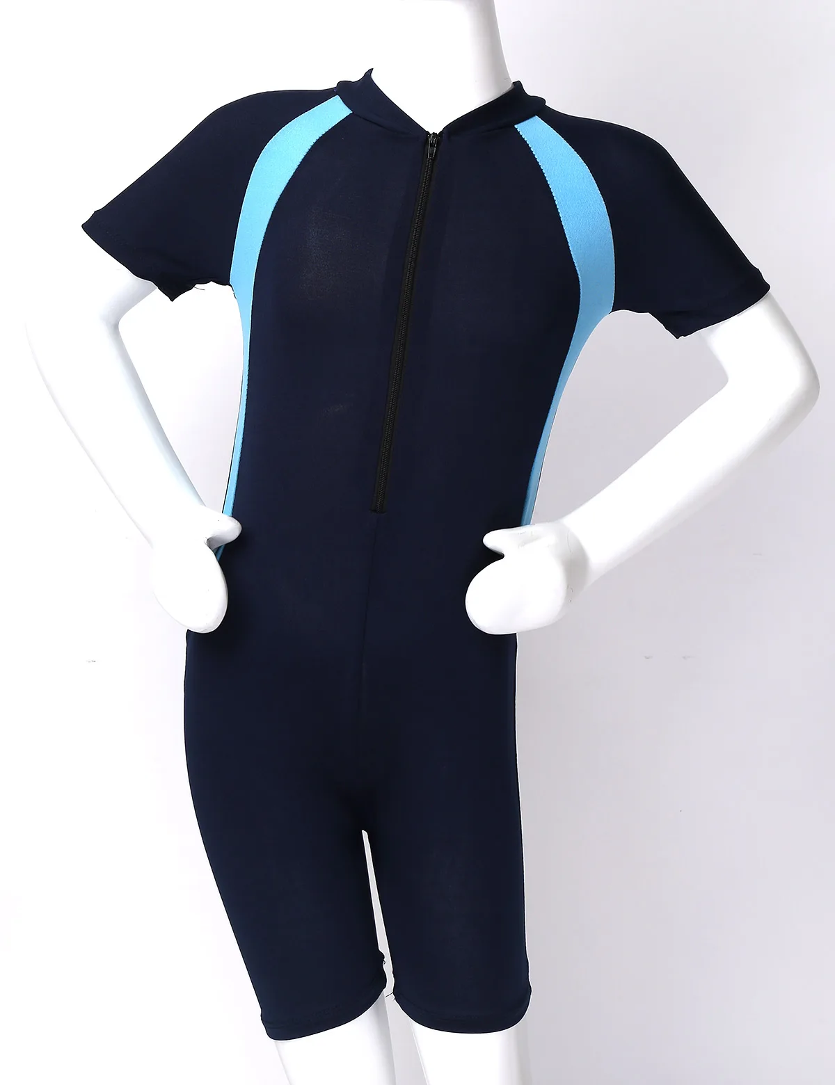 Kids Boys Girls Wetsuit Children Diving Suits Swimwear Girls One Piece Short Sleeve Surfing Swimsuits Girl Bathing Suit Wetsuits