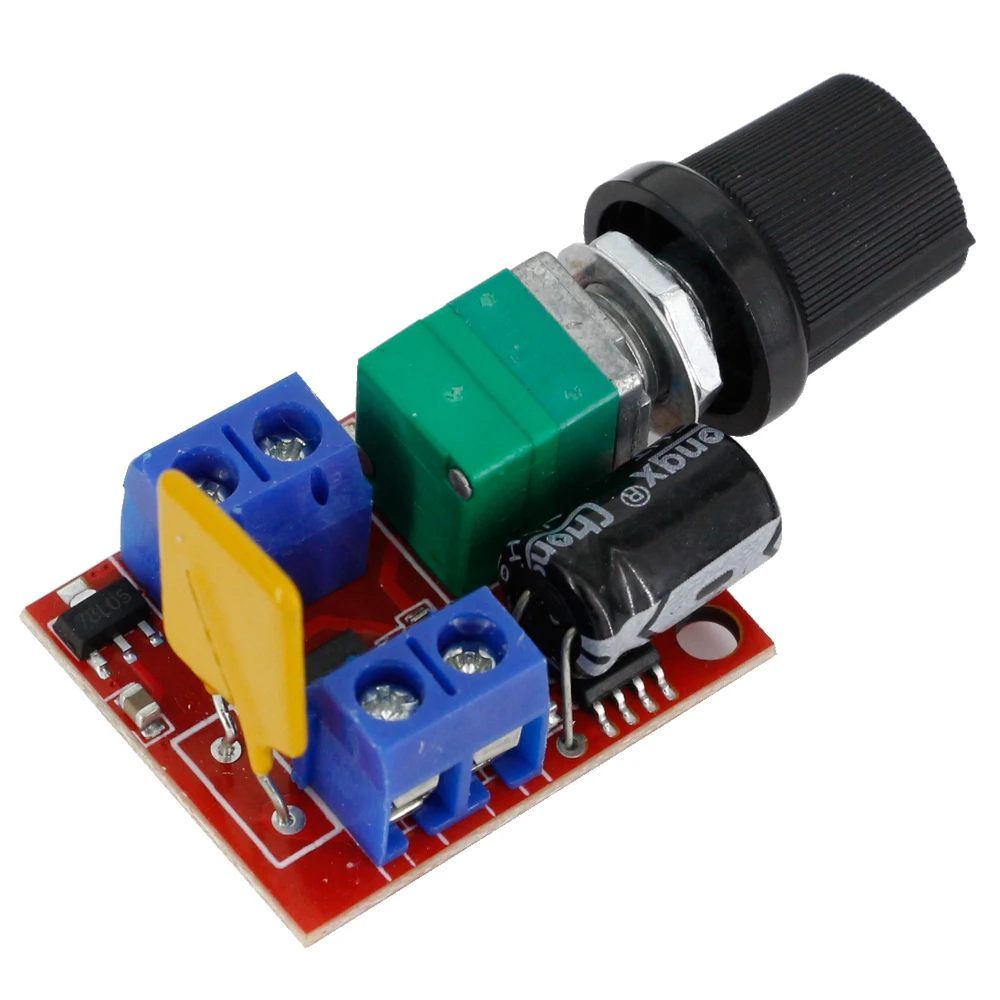 Mini DC Motor PWM Speed Controller 3V 6V 12V 24V 35V Speed Control Switch Super Small LED Dimmer 5A