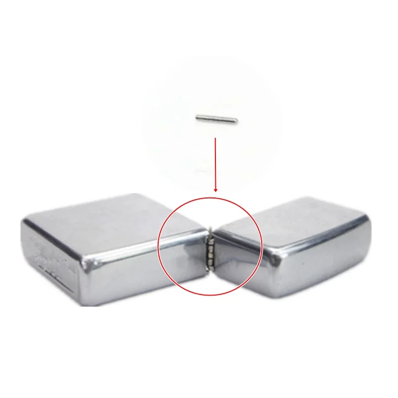 

20pcs/Lot 8*1.2mm Replacement Stainless Steel Hinge Pins Kerosene Oil Petrol Lighter Repair Accessory Parts For Zp After 2005