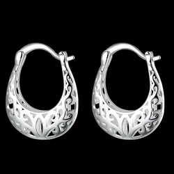 Wholesale Fashion Silver 925 Plated Earrings High Quality Elegant Cute Women Charms Wedding Classic Jewelry LAYD Lovly Gift E632