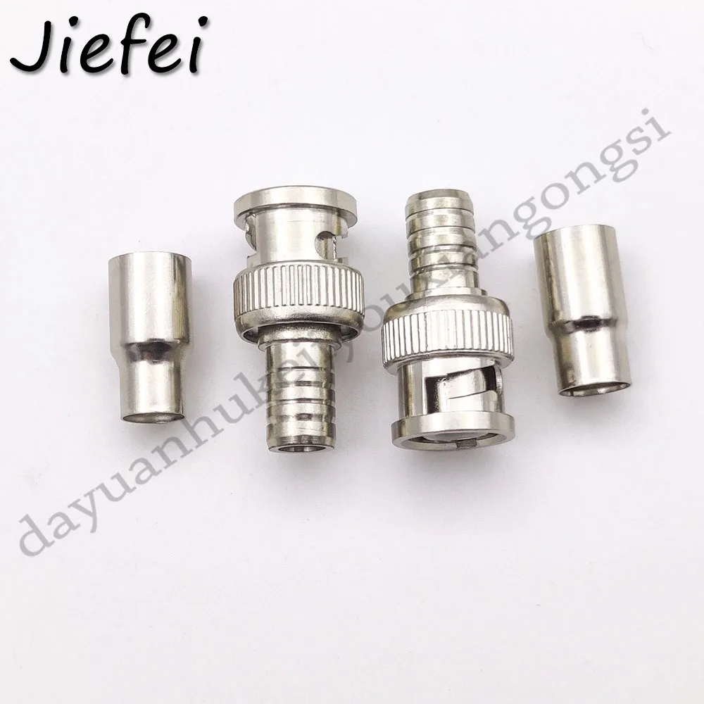 

1000pcs RG59 / 6U Two-piece Coax Coaxial BNC Crimp On Male adapter Plug Ends CCTV New