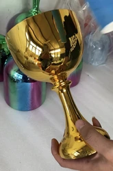 Golden Crystal singing chalice 528Hz diameter about 4.8