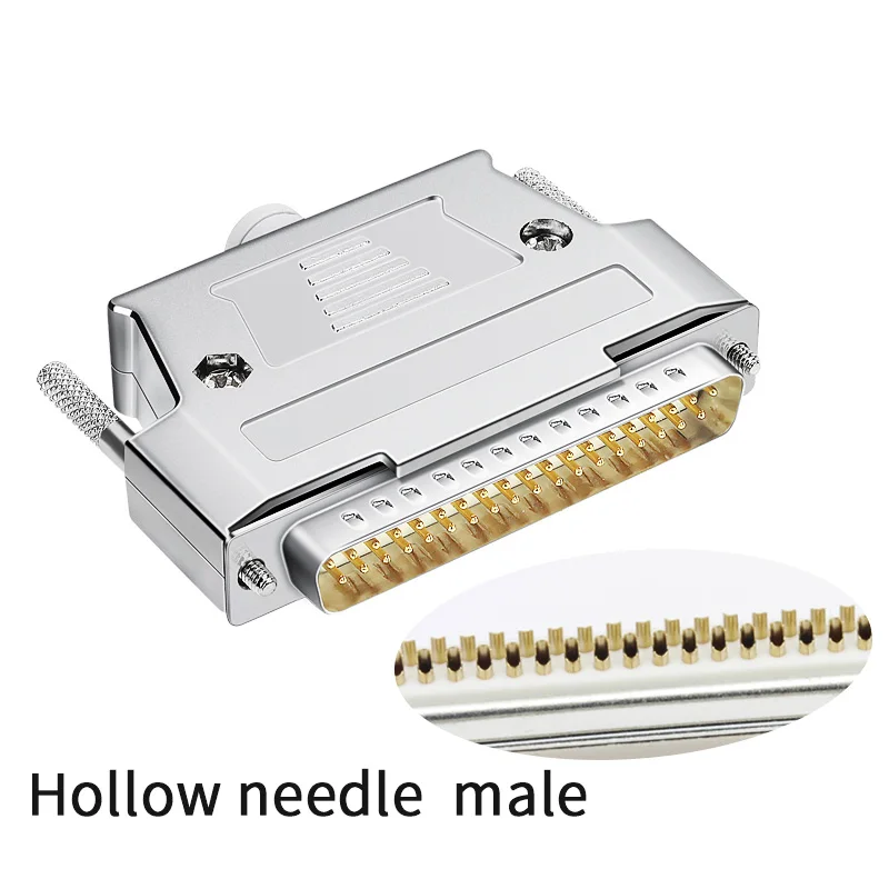 DB37 Mannelijke Plug/Vrouwelijke Socket Metalen Shell Kit 2 Rijen 37 Pin Seriële Poort Connector D-SUB 37 Adapters Met zinklegering Shell