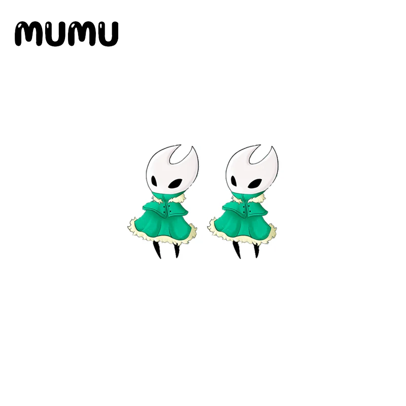 2020 New Cute Hollow Knight Stud Earring Game Series Acrylic Earrings Resin Handmade Epoxy Jewelrys