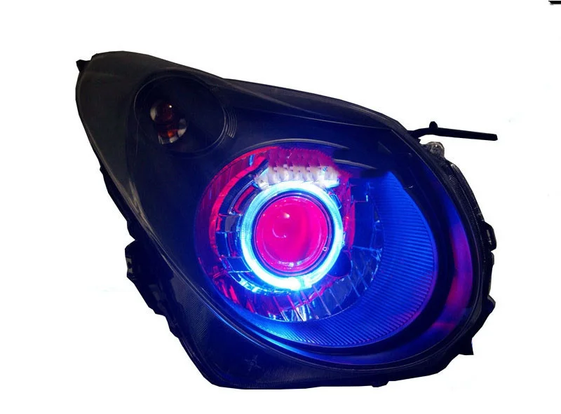 Osmrk HID LED headlight assembly angel eye daytime running light with turn signal for Suzuki Alto