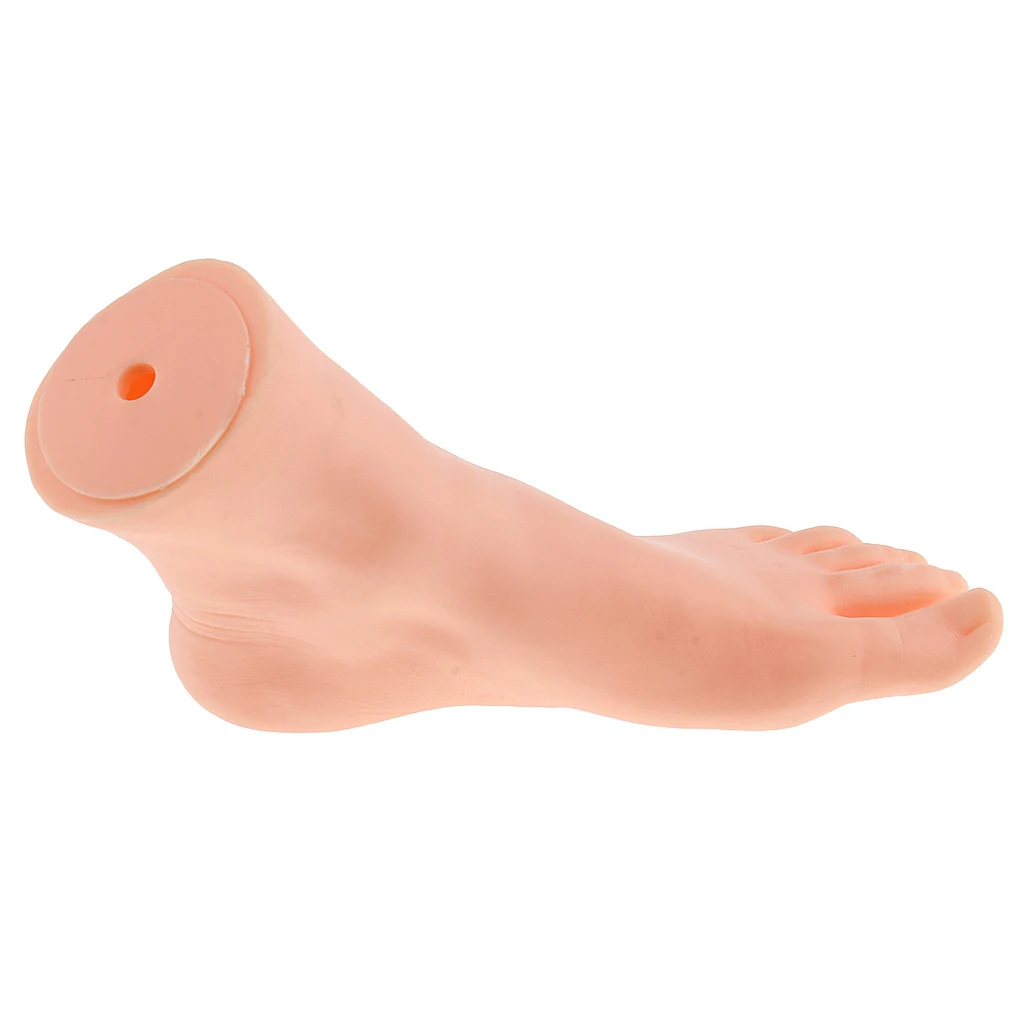 Manichini per piedi femminili in silicone da 1 pezzo Modello per piedi Calzini Scarpe Espositore per dita dei piedi per negozio al dettaglio Modello