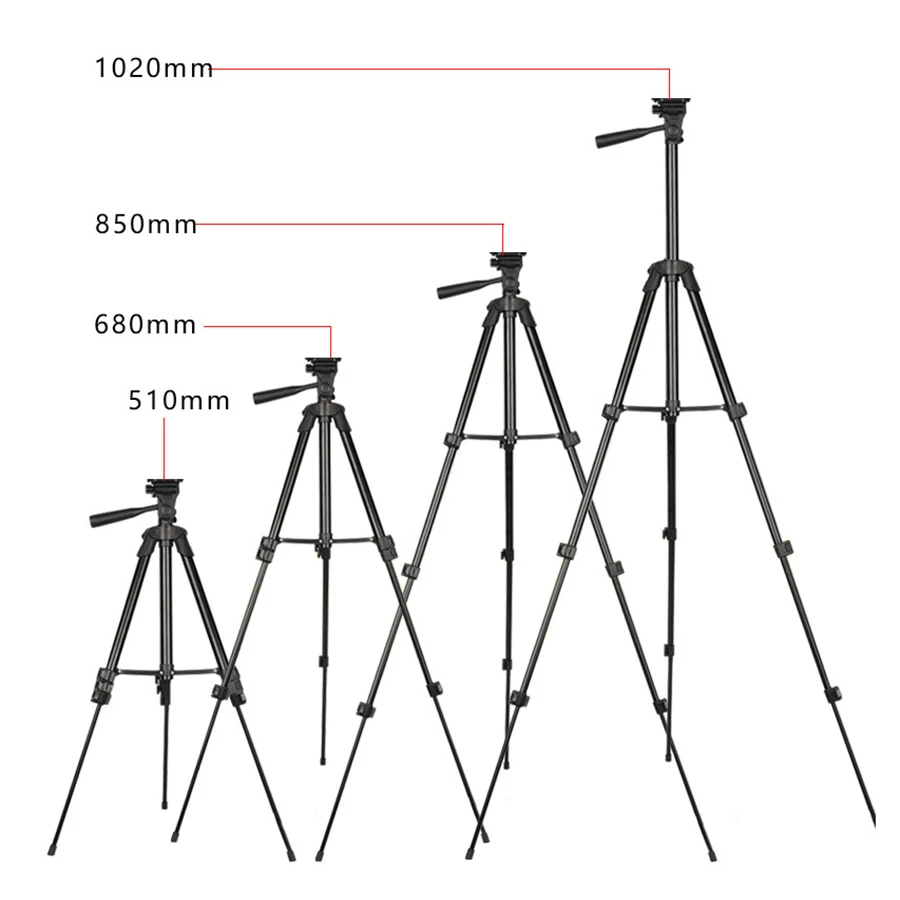 MAMEN 3120 Portable Aluminum Alloy Tripod Vlogging Kits With Video Fill Light For Xiaomi HUAWEI Phone Camera Universal Tripod