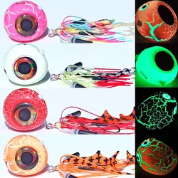 250g/150g/120g/100g/80g/60g/40g Glow Lumious Kabura Pesca Slider Snapper/Sea bream Jig head with skirt jigging lure sea jig boat