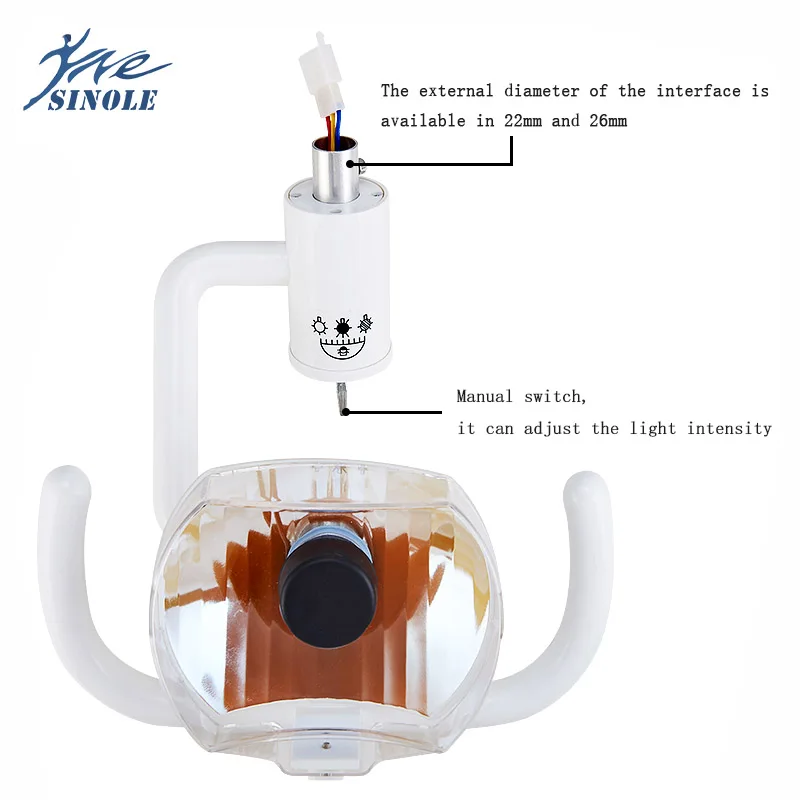 Dental Halogen Lamp Oral Operation light for Dental Unit Chair for Dentistry Chair Spotlight Halogen Light Warm Light