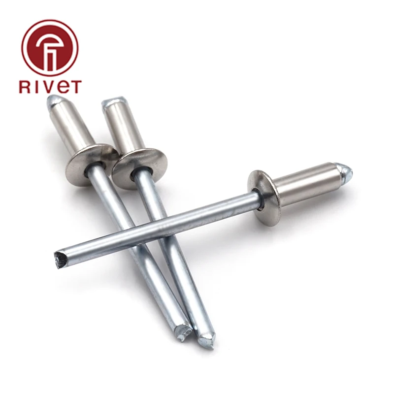 M4.8*8/9/10/11/12/13/14/16/18mm Stainless Steel Mushroon Head Break Mandrel Blind Rivets Round Head Opening Rivets Remaches